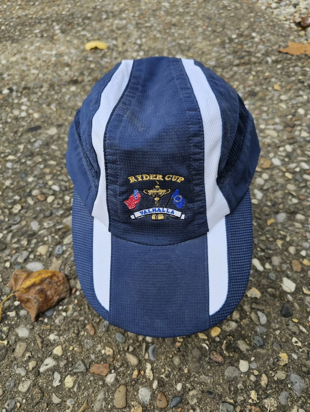 Ryder Cup Valhalla Navy & White Golf X-Static Mesh Runner Cap